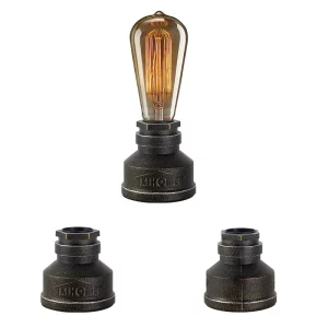 Lampe de table industrielle vintage rétro style Edison métal texturé éclairage intérieur chaleureux décoration industrielle chambre salon bureau Lampe de table industrielle vintage rétro style Edison métal texturé éclairage intérieur chaleureux décoration industrielle chambre salon bureau