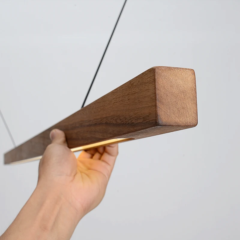 Plafonnier en bois suspendu design scandinave luminaire moderne salle à manger lumière douce chaleureuse économique élégant