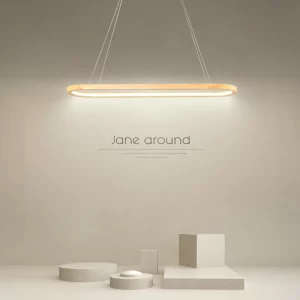 Suspension bois naturel design minimaliste éclairage moderne salon chambre cuisine lumière chaleureuse LED économique Suspension bois naturel design minimaliste éclairage moderne salon chambre cuisine lumière chaleureuse LED économique