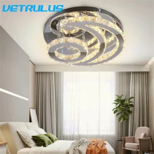 Plafonnier LED en cristal design nordique moderne luminaire décoratif salon salle à manger chambre éclairage chaleureux élégant économique Plafonnier LED en cristal design nordique moderne luminaire décoratif salon salle à manger chambre éclairage chaleureux élégant économique