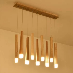 Plafonnier bois naturel design moderne minimaliste LED éclairage chaleureux salon cuisine bureau chambre épuré économique Plafonnier bois naturel design moderne minimaliste LED éclairage chaleureux salon cuisine bureau chambre épuré économique
