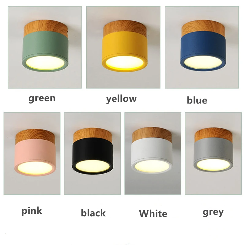 Plafonnier LED bois naturel design scandinave nordique moderne chambre salon éclairage chaleureux économique élégant