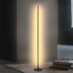 Lampe sur pied LED moderne design minimaliste métal noir lumière chaleureuse salon chambre bureau éclairage élégant économique Lampe sur pied LED moderne design minimaliste métal noir lumière chaleureuse salon chambre bureau éclairage élégant économique