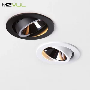 Plafonnier LED encastré design moderne minimaliste lumière ajustable aluminium salon chambre bureau éclairage chaleureux économique élégant