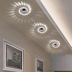 Plafonnier LED aluminium moderne design minimaliste chambre salon éclairage RVB lumière chaleureuse économique haute qualité
