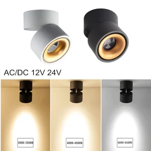 Plafonnier LED moderne design minimaliste aluminium doré ajustable 360° éclairage salon chambre cuisine énergies économiques certification ROHS FCC Plafonnier LED moderne design minimaliste aluminium doré ajustable 360° éclairage salon chambre cuisine énergies économiques certification ROHS FCC
