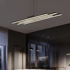 Suspension plafonnier moderne design nordique minimaliste éclairage LED aluminium salon salle à manger éclairage intérieur luxe économique élégant