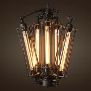 Suspension Industrielle à 8 Têtes Design Steampunk Fer Noir Éclairage Vintage Chaleureux pour Salle à Manger Bar Loft Américain Élégant Suspension Industrielle à 8 Têtes Design Steampunk Fer Noir Éclairage Vintage Chaleureux pour Salle à Manger Bar Loft Américain Élégant