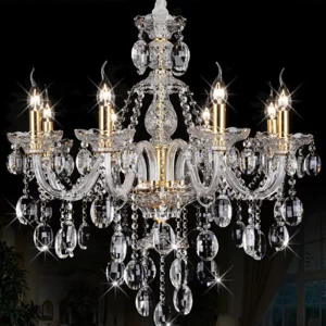 Lustre LED en cristal design moderne luxueux  luminaire décoratif intérieur  salle à manger chambre enfant éclairage élégant