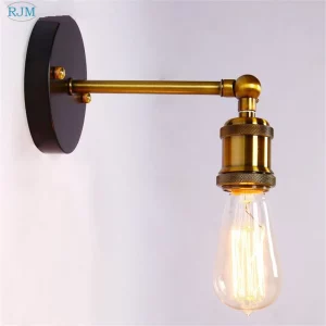 Applique Murale en Métal Style Industriel Rétro  Design Vintage Économique  Idéal pour Loft  Chambre  Salon Éclairage Chaleureux