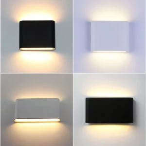 Applique murale LED moderne design nordique scandinave aluminium extérieur intérieur éclairage ambiant économique élégant 12W Applique murale LED moderne design nordique scandinave aluminium extérieur intérieur éclairage ambiant économique élégant 12W