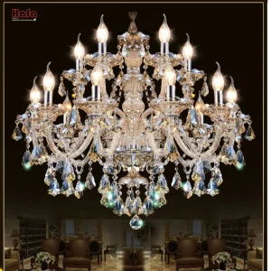 Lustre en cristal moderne design opulent pendentifs Tiffany éclairage salon salle à manger lumière élégante certification ROHS