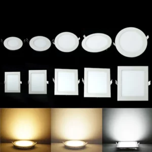 Plafonnier LED aluminium design moderne nordique lumière blanche chaude naturelle froide salle séjour cuisine bureau élégant économique