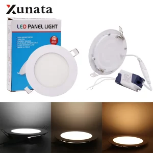 Plafonnier LED encastrable design scandinave moderne éclairage intérieur lumière blanche chaude économie d’énergie
