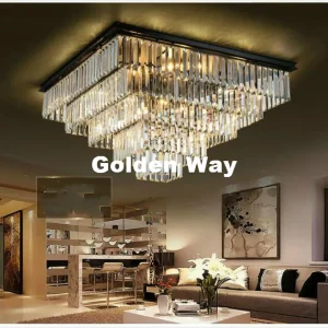 Plafonnier crystal fumé K9 design nordique moderne éclairage intérieur luminaire décoratif salon salle à manger hôtel cuisine lumière diffuse élégance moderne