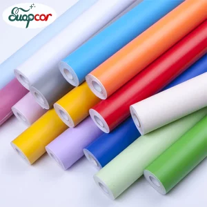 Papier peint auto-adhésif couleur unie PVC imperméable  fond de télévision DIY mural  décoration intérieure salle de séjour chambre cuisine salle d’étude enfant mariage économies d’énergie