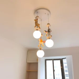 Suspension LED animaux enfants design moderne ludique éclairage chambre salle jeux économique Suspension LED animaux enfants design moderne ludique éclairage chambre salle jeux économique