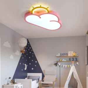 Plafonnier LED nuage design moderne minimaliste luminaire décoratif chambre enfant bébé éclairage rose lumineux Plafonnier LED nuage design moderne minimaliste luminaire décoratif chambre enfant bébé éclairage rose lumineux