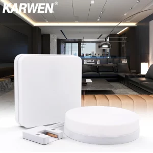 Plafonnier LED moderne design minimaliste en plastique composite lumière uniforme salon cuisine éclairage économique élégant Plafonnier LED moderne design minimaliste en plastique composite lumière uniforme salon cuisine éclairage économique élégant