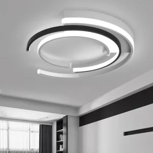 Plafonnier LED design nordique moderne  luminaire décoratif métal acrylique  éclairage chaleureux pour chambre salon bureau économique élégant
