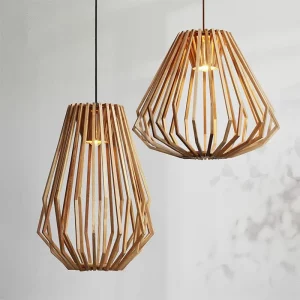 Suspension LED bois naturel design nordique scandinave moderne éclairage chaleureux salon salle à manger restaurant économique élégant Suspension LED bois naturel design nordique scandinave moderne éclairage chaleureux salon salle à manger restaurant économique élégant