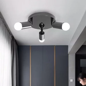 Plafonnier métal LED ajustable design moderne industriel salon cuisine chambre éclairage directionnel élégant économie d’énergie Plafonnier métal LED ajustable design moderne industriel salon cuisine chambre éclairage directionnel élégant économie d’énergie