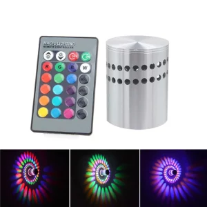 Applique murale LED aluminium effet spiral intérieur  lumière RVB  décoration chambre  couloir  fête  bar  maison  KTV  économie d’énergie