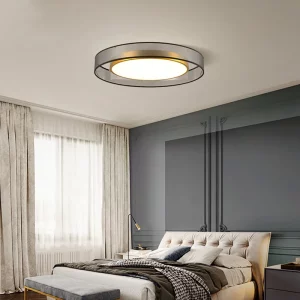 Plafonnier LED moderne en métal design nordique éclairage intérieur salon chambre lumière uniforme économique élégant