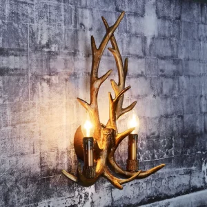 Applique murale LED bois résine design rustique naturel branche cerf éclairage chaleureux salon chambre décor vintage contemporain Applique murale LED bois résine design rustique naturel branche cerf éclairage chaleureux salon chambre décor vintage contemporain