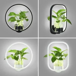 Applique murale nordique plante Led moderne minimaliste créative salon escalier allée éclairage chambre chevet décor lumières