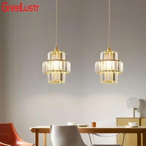 Suspension moderne en cristal design nordique lampes suspendues élégantes lustre de salle à manger lumière chaleureuse économie d’énergie décoration intérieure Suspension moderne en cristal design nordique lampes suspendues élégantes lustre de salle à manger lumière chaleureuse économie d’énergie décoration intérieure