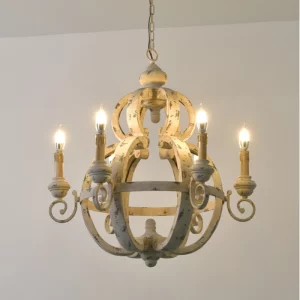 Plafonnier LED en bois design vintage rustique éclairage intérieur chambre à coucher salon cuisine économique élégance naturelle