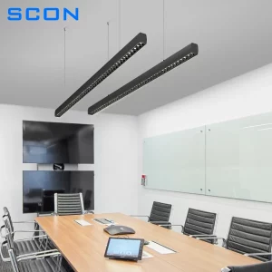 Suspension LED métal moderne design minimaliste salle de réunion bureau éclairage directionnel uniforme haute performance Suspension LED métal moderne design minimaliste salle de réunion bureau éclairage directionnel uniforme haute performance
