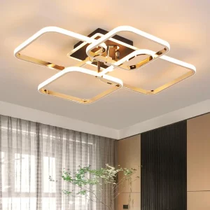 Plafonnier LED moderne design minimaliste chrome doré salon chambre cuisine éclairage variable élégance lumière diffusée Plafonnier LED moderne design minimaliste chrome doré salon chambre cuisine éclairage variable élégance lumière diffusée