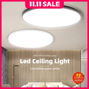 Plafonnier LED moderne ultra mince design minimaliste éclairage intérieur salle à manger chambre salon économie d’énergie élégance Plafonnier LED moderne ultra mince design minimaliste éclairage intérieur salle à manger chambre salon économie d’énergie élégance
