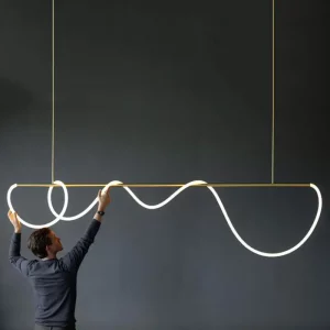 Suspension lumineuse moderne design nordique minimaliste éclairage chaleureux salle à manger salon éclairage suspendu artistique lumière douce intérieur Suspension lumineuse moderne design nordique minimaliste éclairage chaleureux salle à manger salon éclairage suspendu artistique lumière douce intérieur