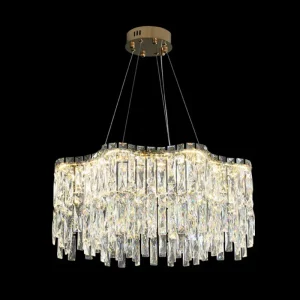 Lustre en cristal moderne design luxueux style italien éclairage intérieur salle à manger salon éclairage atmosphérique élégant