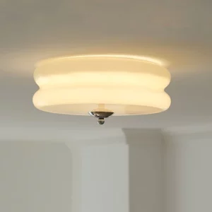 Plafonnier verre blanc design moderne éclairage doux salle à manger chambre hall style nordique élégance lumière diffuse économies d’énergie Plafonnier verre blanc design moderne éclairage doux salle à manger chambre hall style nordique élégance lumière diffuse économies d’énergie