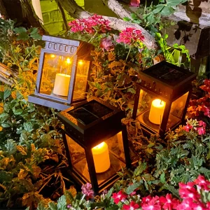 Lanternes solaires extérieures  jardin  patio  design rustique  vintage  lumière chaleureuse  économie d’énergie  facile à installer  décoration extérieure
