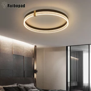 Plafonnier LED moderne design minimaliste aluminium acrylique éclairage uniforme salon chambre bureau