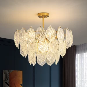 Plafonnier moderne feuille verre abat-jour lampe suspendue salle à manger salon Suspension Design luminaire éclairage chaleureux élégant économique Plafonnier moderne feuille verre abat-jour lampe suspendue salle à manger salon Suspension Design luminaire éclairage chaleureux élégant économique