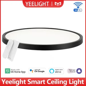Plafonnier LED Yeelight intelligent blanc chaud/blanc froid lumière minceur 30mm Wi Fi commande vocale fonctionne avec Xiaomi