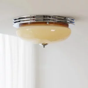 Plafonnier bois verre design moderne éclairage chaleureux décoration intérieure salon chambre bureau élégance naturelle lumière diffuse économie d’énergie