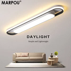 Plafonnier LED moderne minimaliste design épuré lumière uniforme salon entrée bureau éclairage moderne élégant économique