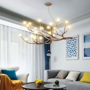 Plafonnier bois naturel design scandinave nordique moderne chambre salon éclairage chaleureux économique élégant