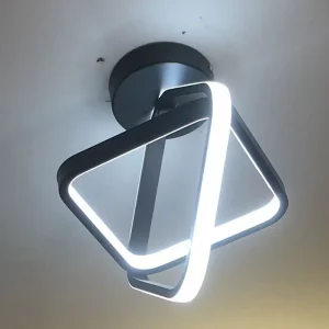 Plafonnier moderne design épuré aluminium LED lumière uniforme salon chambre bureau esthétique minimaliste futuriste