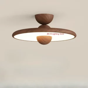 Plafonnier LED bois naturel design scandinave nordique moderne chambre salon éclairage chaleureux économique élégant Plafonnier LED bois naturel design scandinave nordique moderne chambre salon éclairage chaleureux économique élégant