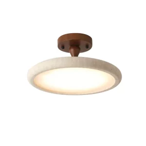 Plafonnier LED bois naturel design scandinave nordique moderne chambre salon éclairage chaleureux économique élégant