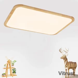 Plafonnier LED bois naturel design scandinave nordique moderne chambre salon éclairage chaleureux économique élégant Plafonnier LED bois naturel design scandinave nordique moderne chambre salon éclairage chaleureux économique élégant
