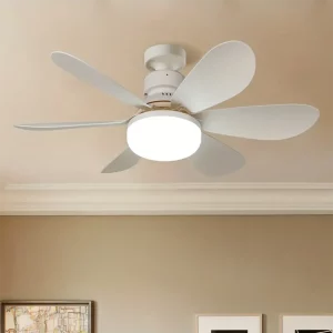 Ventilateur de plafond moderne design contemporain LED lumière variable télécommande salle à manger chambre salon ventilation éclairage économique élégant